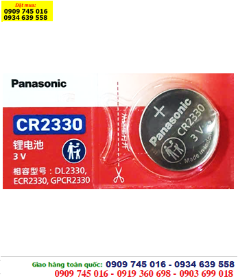 Pin 3v lithium Panasonic CR2330 chính hãng Made in Indonesia